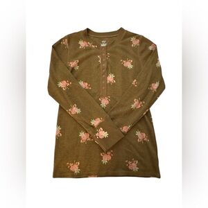 Aerie Thermal Floral Top